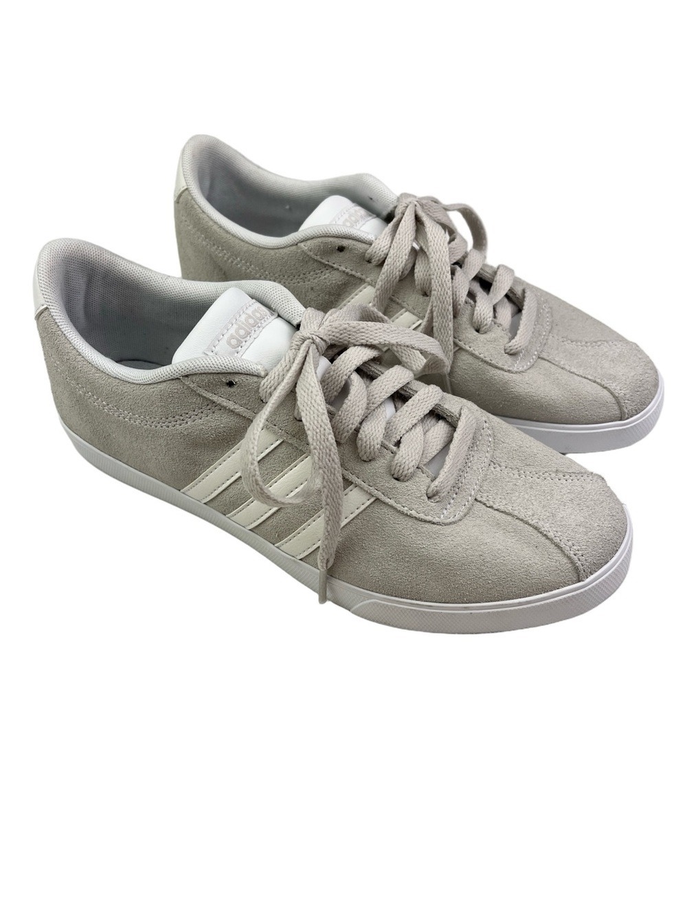 Adidas Light Gray White Low Profile Sneakers Women’s size 7.5